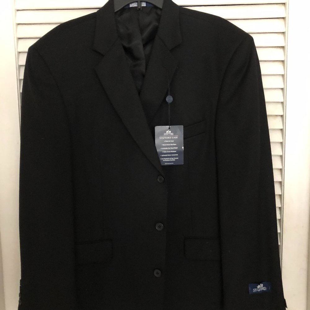 Mens Stafford Jacket, Top Quality, Black, Brand New, with Tags , 46R